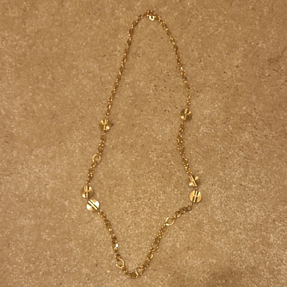 Catherines Gold and Pearl Necklace - Picture 4 of 5